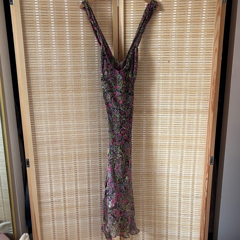 Lou Lie Vintage 100% Silk Dress